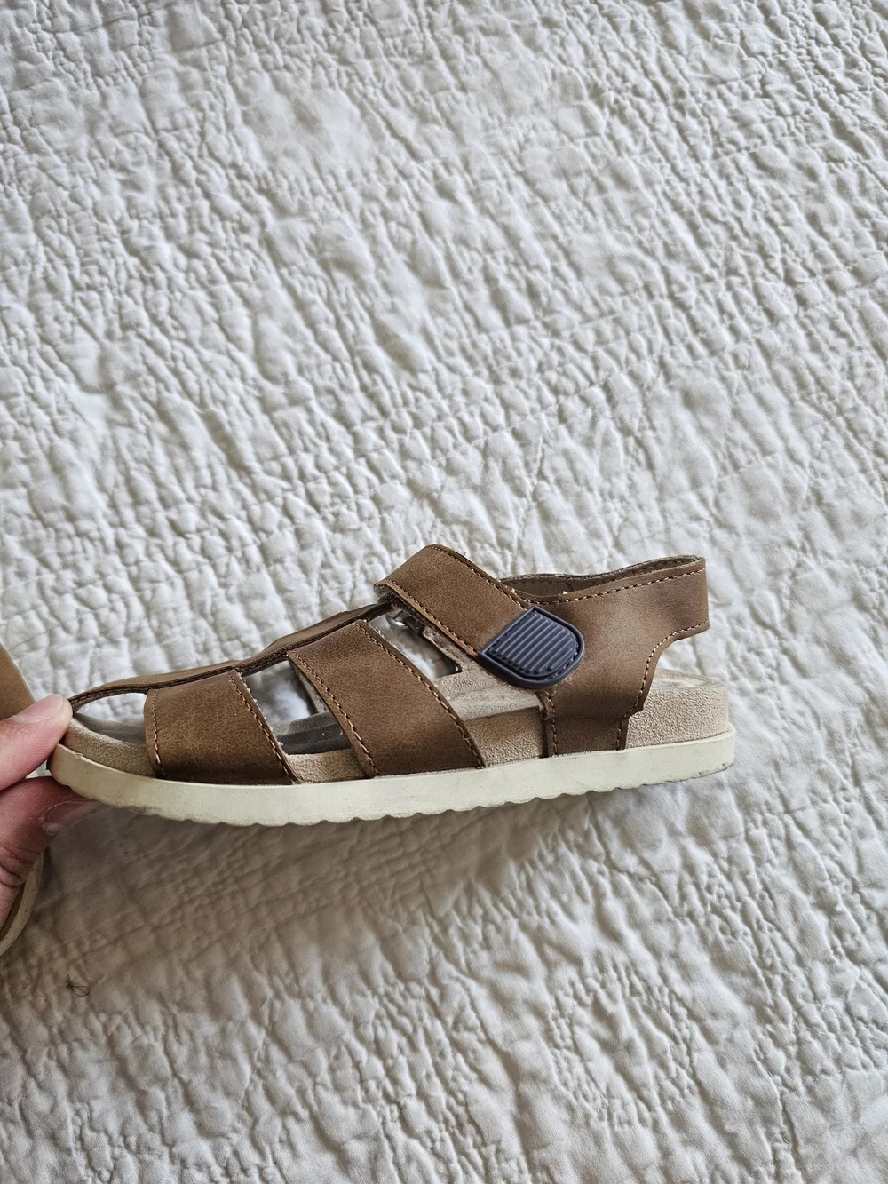 Cat & Jack Brown Kids' Strappy Sandals Boy 9 Child